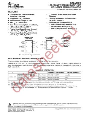 SN74LVC1G18DBVRG4 datasheet  